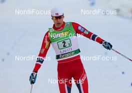 01.03.2014, Lahti, Finland (FIN): Joergen Graabak (NOR), Fischer, Swix, Alpina, Rottefella - FIS world cup nordic combined, team sprint HS130/2x7.5km, Lahti (FIN). www.nordicfocus.com. © Laiho/NordicFocus. Every downloaded picture is fee-liable.