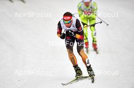 15.03.2014, Falun, Sweden (SWE): David Welde (GER) - FIS world cup nordic combined, individual gundersen HS100/10km, Falun (SWE). www.nordicfocus.com. © Felgenhauer/NordicFocus. Every downloaded picture is fee-liable.