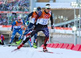 12.02.2014, Sochi, Russia (RUS): Bill Demong (USA), Atomic, Swix - XXII. Olympic Winter Games Sochi 2014, nordic combined, individual gundersen HS106/10km, Sochi (RUS). www.nordicfocus.com. © NordicFocus. Every downloaded picture is fee-liable.
