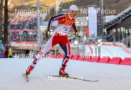 12.02.2014, Sochi, Russia (RUS): Haavard Klemetsen (NOR), Fischer, Swix, Alpina, Rottefella - XXII. Olympic Winter Games Sochi 2014, nordic combined, individual gundersen HS106/10km, Sochi (RUS). www.nordicfocus.com. © NordicFocus. Every downloaded picture is fee-liable.