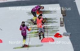 12.02.2014, Sochi, Russia (RUS): german team testing skis - XXII. Olympic Winter Games Sochi 2014, nordic combined, individual gundersen HS106/10km, Sochi (RUS). www.nordicfocus.com. © NordicFocus. Every downloaded picture is fee-liable.