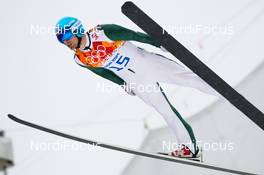 18.02.2014, Sochi, Russia (RUS): Mitja Oranic (SLO), Fischer, One Way, Alpina, Rottefella, Odlo - XXII. Olympic Winter Games Sochi 2014, nordic combined, individual gundersen HS140/10km, Sochi (RUS). www.nordicfocus.com. © NordicFocus. Every downloaded picture is fee-liable.