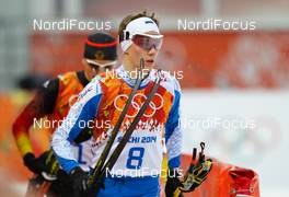 18.02.2014, Sochi, Russia (RUS): Kristian Ilves (EST) - XXII. Olympic Winter Games Sochi 2014, nordic combined, individual gundersen HS140/10km, Sochi (RUS). www.nordicfocus.com. © NordicFocus. Every downloaded picture is fee-liable.