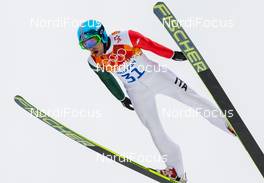 18.02.2014, Sochi, Russia (RUS): Alessandro Pittin (ITA), Fischer, One Way, Rottefella - XXII. Olympic Winter Games Sochi 2014, nordic combined, individual gundersen HS140/10km, Sochi (RUS). www.nordicfocus.com. © NordicFocus. Every downloaded picture is fee-liable.