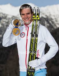 22.02.2014, Sochi, Russia (RUS): Joergen Graabak (NOR), Fischer, Swix, Alpina, Rottefella - XXII. Olympic Winter Games Sochi 2014, nordic combined, medals, Sochi (RUS). www.nordicfocus.com. © NordicFocus. Every downloaded picture is fee-liable.