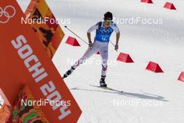 20.02.2014, Sochi, Russia (RUS): Jason Lamy Chappuis (FRA), Salomon, Swix, One Way - XXII. Olympic Winter Games Sochi 2014, nordic combined, team HS140/4x5km, Sochi (RUS). www.nordicfocus.com. © NordicFocus. Every downloaded picture is fee-liable.