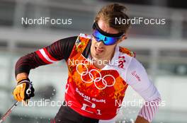 20.02.2014, Sochi, Russia (RUS): Lukas Klapfer (AUT), Salomon, Swix, Loeffler - XXII. Olympic Winter Games Sochi 2014, nordic combined, team HS140/4x5km, Sochi (RUS). www.nordicfocus.com. © NordicFocus. Every downloaded picture is fee-liable.