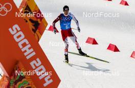 20.02.2014, Sochi, Russia (RUS): Akito Watabe (JPN), Fischer, Swix, Rottefella - XXII. Olympic Winter Games Sochi 2014, nordic combined, team HS140/4x5km, Sochi (RUS). www.nordicfocus.com. © NordicFocus. Every downloaded picture is fee-liable.