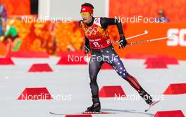 20.02.2014, Sochi, Russia (RUS): Bryan Fletcher (USA), Madshus, Rottefella - XXII. Olympic Winter Games Sochi 2014, nordic combined, team HS140/4x5km, Sochi (RUS). www.nordicfocus.com. © NordicFocus. Every downloaded picture is fee-liable.