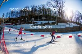 15.02.2014, Sochi, Russia (RUS): general view at the cross country track during the training - XXII. Olympic Winter Games Sochi 2014, nordic combined, training, Sochi (RUS). www.nordicfocus.com. © NordicFocus. Every downloaded picture is fee-liable.