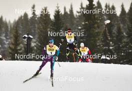 07.12.2014, Lillehammer, Norway (NOR): Yoshito Watabe (JPN), Jason Lamy Chappuis (FRA), Christoph Bieler (AUT), (l-r)  - FIS world cup nordic combined, individual gundersen HS138/10km, Lillehammer (NOR). www.nordicfocus.com. © Felgenhauer/NordicFocus. Every downloaded picture is fee-liable.