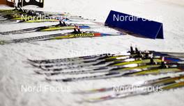 19.12.2014, Ramsau, Austria (AUT): Salomon skis ready for tests - FIS world cup nordic combined, training, Ramsau (AUT). www.nordicfocus.com. © Felgenhauer/NordicFocus. Every downloaded picture is fee-liable.