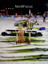 19.12.2014, Ramsau, Austria (AUT): Fischer skis ready to tested - FIS world cup nordic combined, training, Ramsau (AUT). www.nordicfocus.com. © Felgenhauer/NordicFocus. Every downloaded picture is fee-liable.