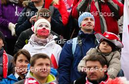 09.03.2014, Oslo, Norway (NOR): polish fans - FIS world cup ski jumping, individual HS134, Oslo (NOR). www.nordicfocus.com. © Laiho/NordicFocus. Every downloaded picture is fee-liable.