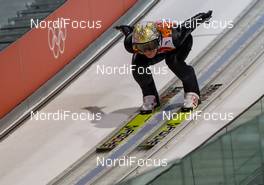 08.02.2014, Sochi, Russia (RUS): Thomas Morgenstern (AUT), Fischer - XXII. Olympic Winter Games Sochi 2014, ski jumping, individual HS106, qualification, Sochi (RUS). www.nordicfocus.com. © NordicFocus. Every downloaded picture is fee-liable.
