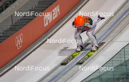 08.02.2014, Sochi, Russia (RUS): Jernej Damjan (SLO), Fischer - XXII. Olympic Winter Games Sochi 2014, ski jumping, individual HS106, qualification, Sochi (RUS). www.nordicfocus.com. © NordicFocus. Every downloaded picture is fee-liable.