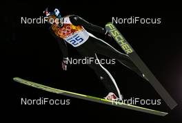09.02.2014, Sochi, Russia (RUS): Gregor Deschwanden (SUI), Fischer - XXII. Olympic Winter Games Sochi 2014, ski jumping, individual HS106, Sochi (RUS). www.nordicfocus.com. © NordicFocus. Every downloaded picture is fee-liable.