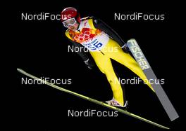 14.02.2014, Sochi, Russia (RUS): Simon Ammann (SUI), Fischer - XXII. Olympic Winter Games Sochi 2014, ski jumping, individual HS140, Qualification, Sochi (RUS). www.nordicfocus.com. © NordicFocus. Every downloaded picture is fee-liable.