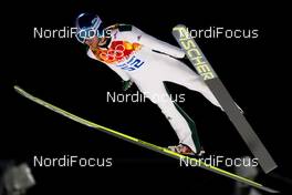 14.02.2014, Sochi, Russia (RUS): Robert Kranjec (SLO), Fischer - XXII. Olympic Winter Games Sochi 2014, ski jumping, individual HS140, Qualification, Sochi (RUS). www.nordicfocus.com. © NordicFocus. Every downloaded picture is fee-liable.