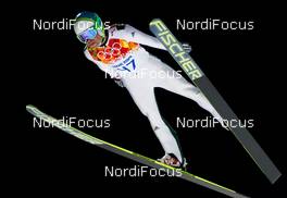 14.02.2014, Sochi, Russia (RUS): Jernej Damjan (SLO), Fischer - XXII. Olympic Winter Games Sochi 2014, ski jumping, individual HS140, Qualification, Sochi (RUS). www.nordicfocus.com. © NordicFocus. Every downloaded picture is fee-liable.