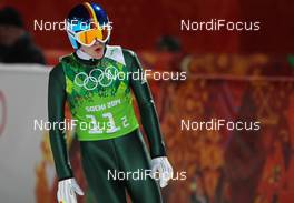 17.02.2014, Sochi, Russia (RUS): Marinus Kraus (GER), Fischer - XXII. Olympic Winter Games Sochi 2014, ski jumping, team HS140, Sochi (RUS). www.nordicfocus.com. © NordicFocus. Every downloaded picture is fee-liable.