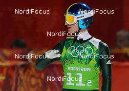 17.02.2014, Sochi, Russia (RUS): Marinus Kraus (GER), Fischer - XXII. Olympic Winter Games Sochi 2014, ski jumping, team HS140, Sochi (RUS). www.nordicfocus.com. © NordicFocus. Every downloaded picture is fee-liable.