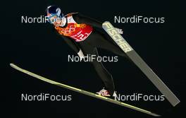 17.02.2014, Sochi, Russia (RUS): Michael Hayboeck (AUT), Fischer - XXII. Olympic Winter Games Sochi 2014, ski jumping, team HS140, Sochi (RUS). www.nordicfocus.com. © NordicFocus. Every downloaded picture is fee-liable.