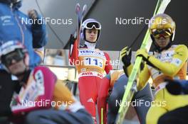 22.11.2014, Klingenthal, Germany (GER): Andreas Wellinger (GER), fluege.de - FIS world cup ski jumping, team HS140, Klingenthal (GER). www.nordicfocus.com. © Domanski/NordicFocus. Every downloaded picture is fee-liable.