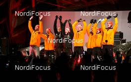 26.12.2014, Oberstdorf, Germany (GER): team Germany in the opening ceremony - FIS world cup ski jumping, four hills tournament, individual HS137, Oberstdorf (GER). www.nordicfocus.com. © Laiho/NordicFocus. Every downloaded picture is fee-liable.