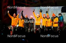 26.12.2014, Oberstdorf, Germany (GER): team Germany in the opening ceremony - FIS world cup ski jumping, four hills tournament, individual HS137, Oberstdorf (GER). www.nordicfocus.com. © Laiho/NordicFocus. Every downloaded picture is fee-liable.