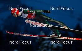 27.12.2014, Oberstdorf, Germany (GER): Karl Geiger (GER), Loeffler - FIS world cup ski jumping, four hills tournament, individual HS137, Qualification, Oberstdorf (GER). www.nordicfocus.com. © Laiho/NordicFocus. Every downloaded picture is fee-liable.