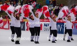 02.02.2014, Hinzenbach, Austria (AUT): cheerleaders - FIS world cup ski jumping ladies, individual HS85, Hinzenbach (AUT). www.nordicfocus.com. © Laiho/NordicFocus. Every downloaded picture is fee-liable.