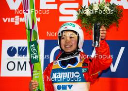 08.03.2014, Oslo, Norway (NOR): Sara Takanashi (JPN), Elan - FIS world cup ski jumping ladies, individual HS134, Oslo (NOR). www.nordicfocus.com. © Laiho/NordicFocus. Every downloaded picture is fee-liable.