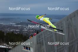 08.03.2014, Oslo, Norway (NOR): Ursa Bogataj (SLO), Elan - FIS world cup ski jumping ladies, individual HS134, Oslo (NOR). www.nordicfocus.com. © Laiho/NordicFocus. Every downloaded picture is fee-liable.