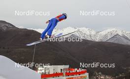 09.02.2014, Sochi, Russia (RUS): Chiara Hoelzl (AUT) - XXII. Olympic Winter Games Sochi 2014, ski jumping ladies, training, Sochi (RUS). www.nordicfocus.com. © NordicFocus. Every downloaded picture is fee-liable.