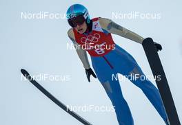 08.02.2014, Sochi, Russia (RUS): Evelyn Insam (ITA), Fluege.de - XXII. Olympic Winter Games Sochi 2014, ski jumping ladies, training, Sochi (RUS). www.nordicfocus.com. © NordicFocus. Every downloaded picture is fee-liable.