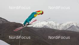 09.02.2014, Sochi, Russia (RUS): Taylor Henrich (CAN) - XXII. Olympic Winter Games Sochi 2014, ski jumping ladies, training, Sochi (RUS). www.nordicfocus.com. © NordicFocus. Every downloaded picture is fee-liable.