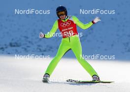 08.02.2014, Sochi, Russia (RUS): Daniela Iraschko-Stolz (AUT), Fischer - XXII. Olympic Winter Games Sochi 2014, ski jumping ladies, training, Sochi (RUS). www.nordicfocus.com. © NordicFocus. Every downloaded picture is fee-liable.