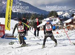 25.01.2014, Bad Hindelang, Germany (GER): Martin  Sutter  (AUT ), Eric  Thomas  (GER ), (l-r) - Skitrail Tannheimertal, Bad Hindelang (GER). www.nordicfocus.com. © Felgenhauer/NordicFocus. Every downloaded picture is fee-liable.