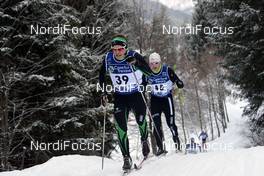 26.01.2014, Val di Fassa/Val di Fiemme, Italy (ITA): Espen Waage Skjeflo (NOR), Tore Christian Haukland (NOR), (l-r) - FIS Marathon Cup Marcialonga, Val di Fassa/Val di Fiemme (ITA). www.nordicfocus.com. © Rauschendorfer/NordicFocus. Every downloaded picture is fee-liable.