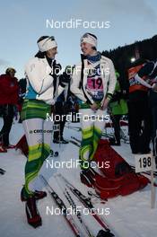 26.01.2014, Val di Fassa/Val di Fiemme, Italy (ITA): Laila Kveli (NOR), Susanne Nystroem (SWE), (l-r) - FIS Marathon Cup Marcialonga, Val di Fassa/Val di Fiemme (ITA). www.nordicfocus.com. © Rauschendorfer/NordicFocus. Every downloaded picture is fee-liable.