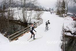 02.02.2014, Oberammergau, Germany (GER): slower athletes near the finish - FIS Marathon Cup Koenig Ludwig Lauf, Oberammergau (GER). www.nordicfocus.com. © Rauschendorfer/NordicFocus. Every downloaded picture is fee-liable.