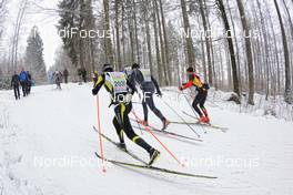 02.02.2014, Oberammergau, Germany (GER): slower athletes at a climb - FIS Marathon Cup Koenig Ludwig Lauf, Oberammergau (GER). www.nordicfocus.com. © Rauschendorfer/NordicFocus. Every downloaded picture is fee-liable.