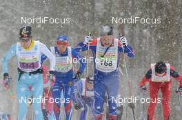 02.02.2014, Oberammergau, Germany (GER): group of slower athletes - FIS Marathon Cup Koenig Ludwig Lauf, Oberammergau (GER). www.nordicfocus.com. © Rauschendorfer/NordicFocus. Every downloaded picture is fee-liable.