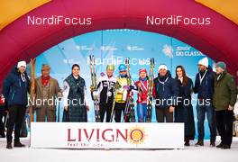 14.12.2014, Livigno, Italy (ITA): Katerina Smutna (AUT), Seraina Boner (SUI), Julia Ivanova (RUS), (l-r) - Ski Classics La Sgambeda Classic 35k, Livigno (ITA). www.nordicfocus.com. © Felgenhauer/NordicFocus. Every downloaded picture is fee-liable.