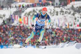 11.01.2015, Oberhof, Germany (GER): Artem Tyshchenko (UKR) - IBU world cup biathlon, mass men, Oberhof (GER). www.nordicfocus.com. © Manzoni/NordicFocus. Every downloaded picture is fee-liable.