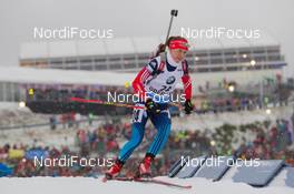 11.01.2015, Oberhof, Germany (GER): Daria Virolaynen (RUS) - IBU world cup biathlon, mass women, Oberhof (GER). www.nordicfocus.com. © Manzoni/NordicFocus. Every downloaded picture is fee-liable.