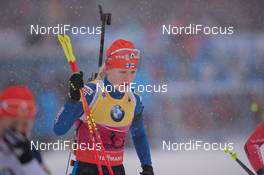 11.01.2015, Oberhof, Germany (GER): Kaisa Maekaeraeinen (FIN) - IBU world cup biathlon, mass women, Oberhof (GER). www.nordicfocus.com. © Manzoni/NordicFocus. Every downloaded picture is fee-liable.