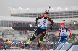 11.01.2015, Oberhof, Germany (GER): Anais Bescond (FRA) - IBU world cup biathlon, mass women, Oberhof (GER). www.nordicfocus.com. © Manzoni/NordicFocus. Every downloaded picture is fee-liable.