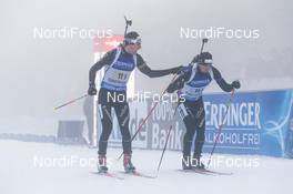 08.01.2015, Oberhof, Germany (GER): Mario Dolder (SUI), Serafin Wiestner (SUI) - IBU world cup biathlon, relay men, Oberhof (GER). www.nordicfocus.com. © Manzoni/NordicFocus. Every downloaded picture is fee-liable.